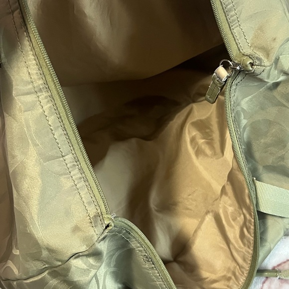Coach Olive Green Signature Canvas Tote Set - Picture 9 of 9